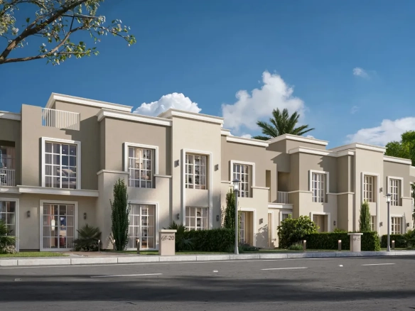 Pano Homes (The Butterfly) — Townhouse row on a tree-lined street